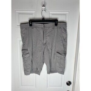 Wear First Cargo Shorts Mens Sz 40 Gray Cotton Stretch
